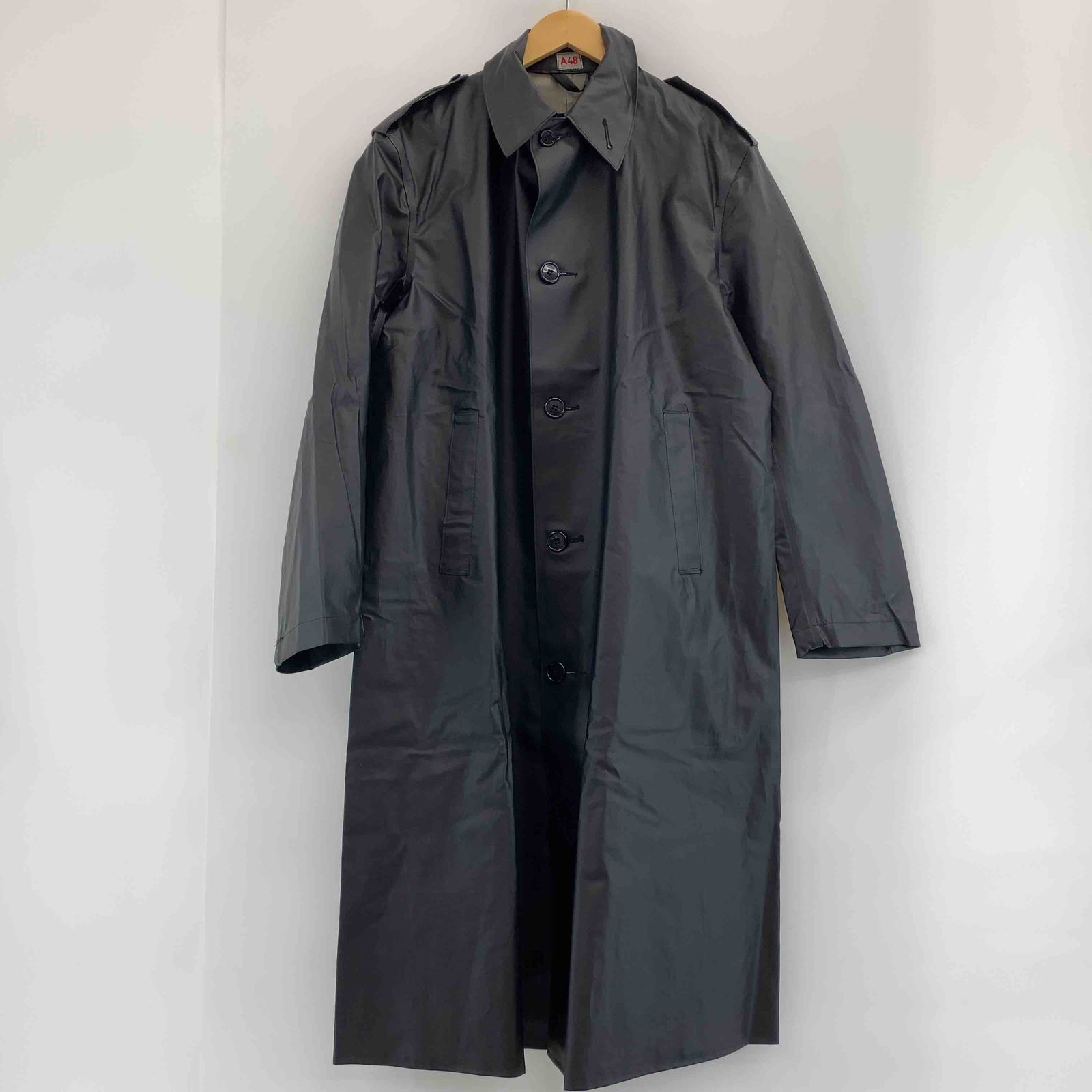 60's ビンテージ スウェーデン軍 ミリタリー レインコート ラバージャケット Vintage スウェーデン軍 60s ミリタリー 黒 ブラック 防水ラバー