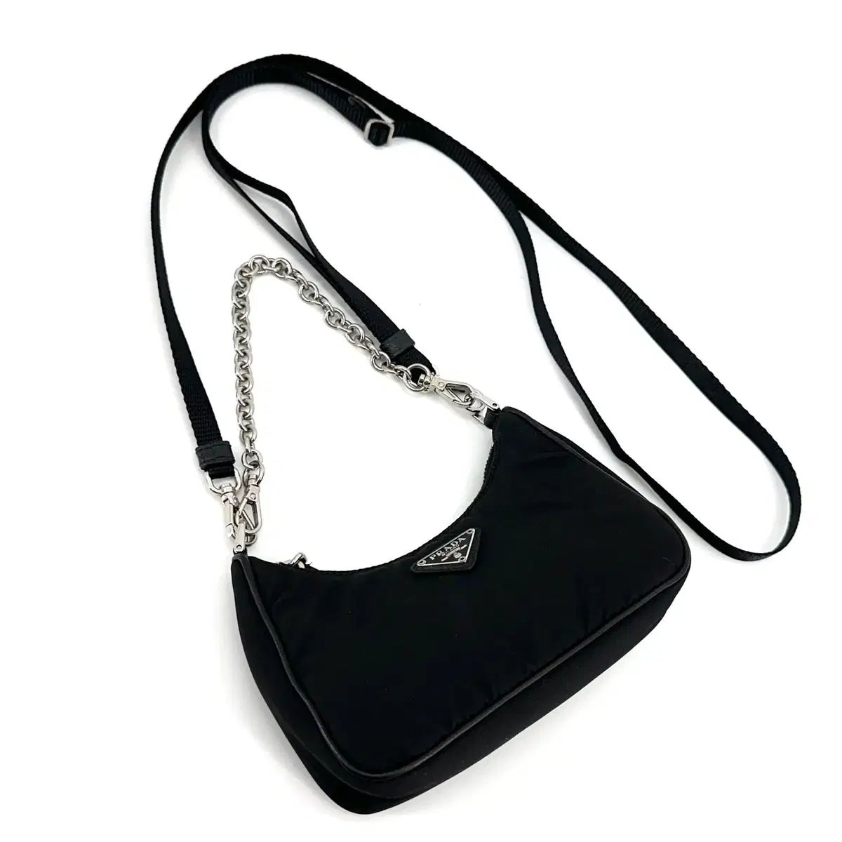 1円 PRADA プラダ テスートナイロン クロスボディ ショルダーバッグ 斜め掛け 肩掛けかばん メンズ レディース グリーン系 BC2205チh 1円 美品 PRADA プラダ テスートナイロン レザー ブラック ショルダー