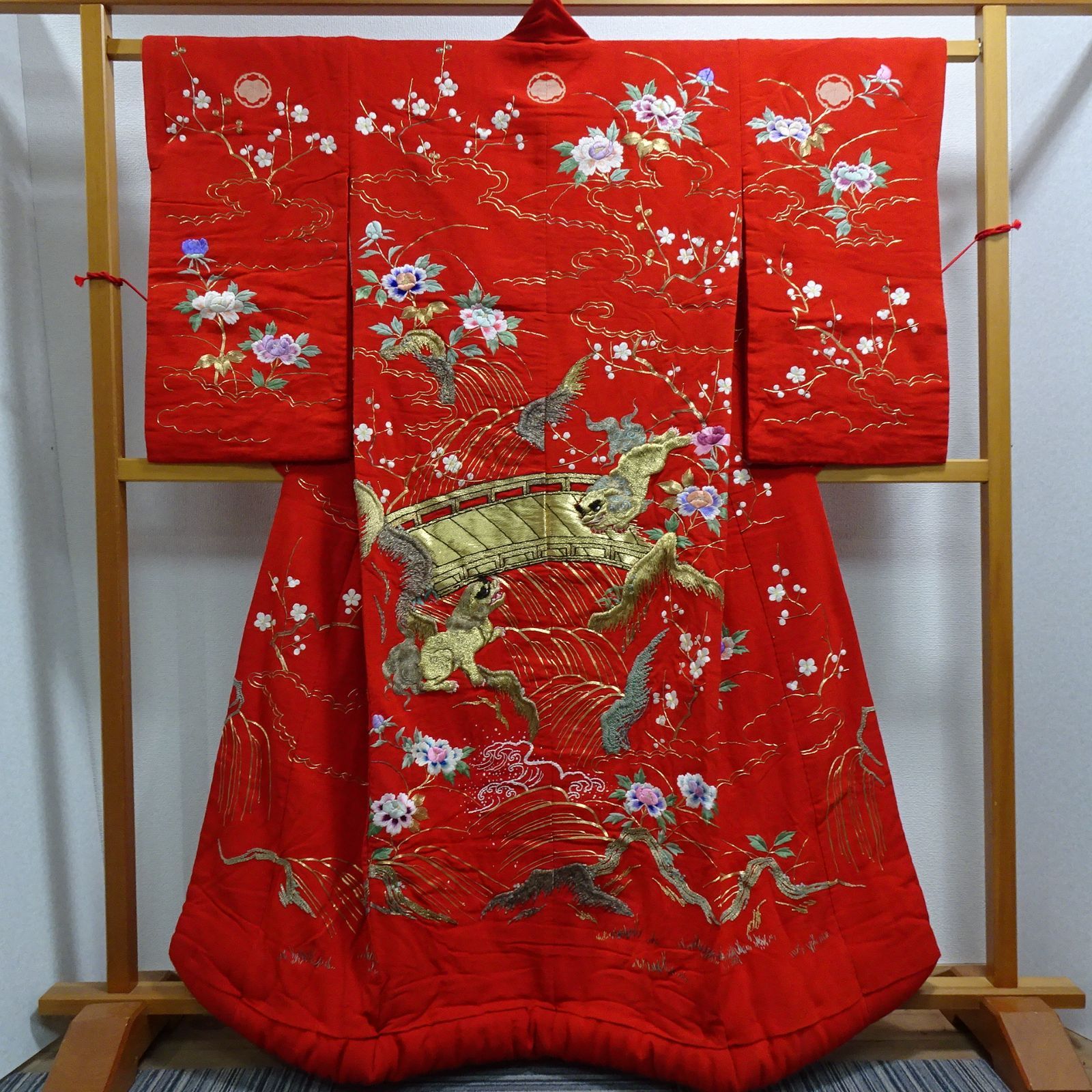 赤い唐獅子送料込み