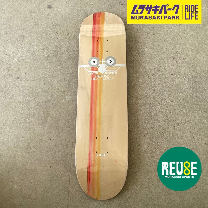USED] SANTA MONICA AIRLINES FIRST CLASS DECK 8.0 inch deckデッキ