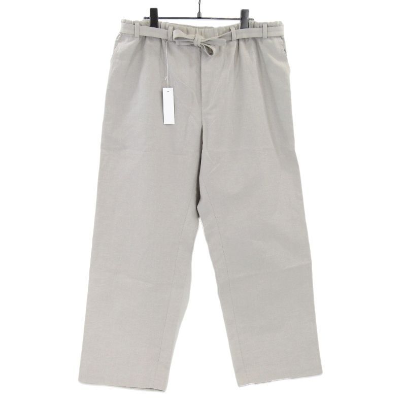 ♥ Cale カル COTTON LINEN TWILL EASY TROUSERS C251F10P01 イージーパンツ トラウザーズ 日本製 ベージュ 4 タグ付き 65008746
