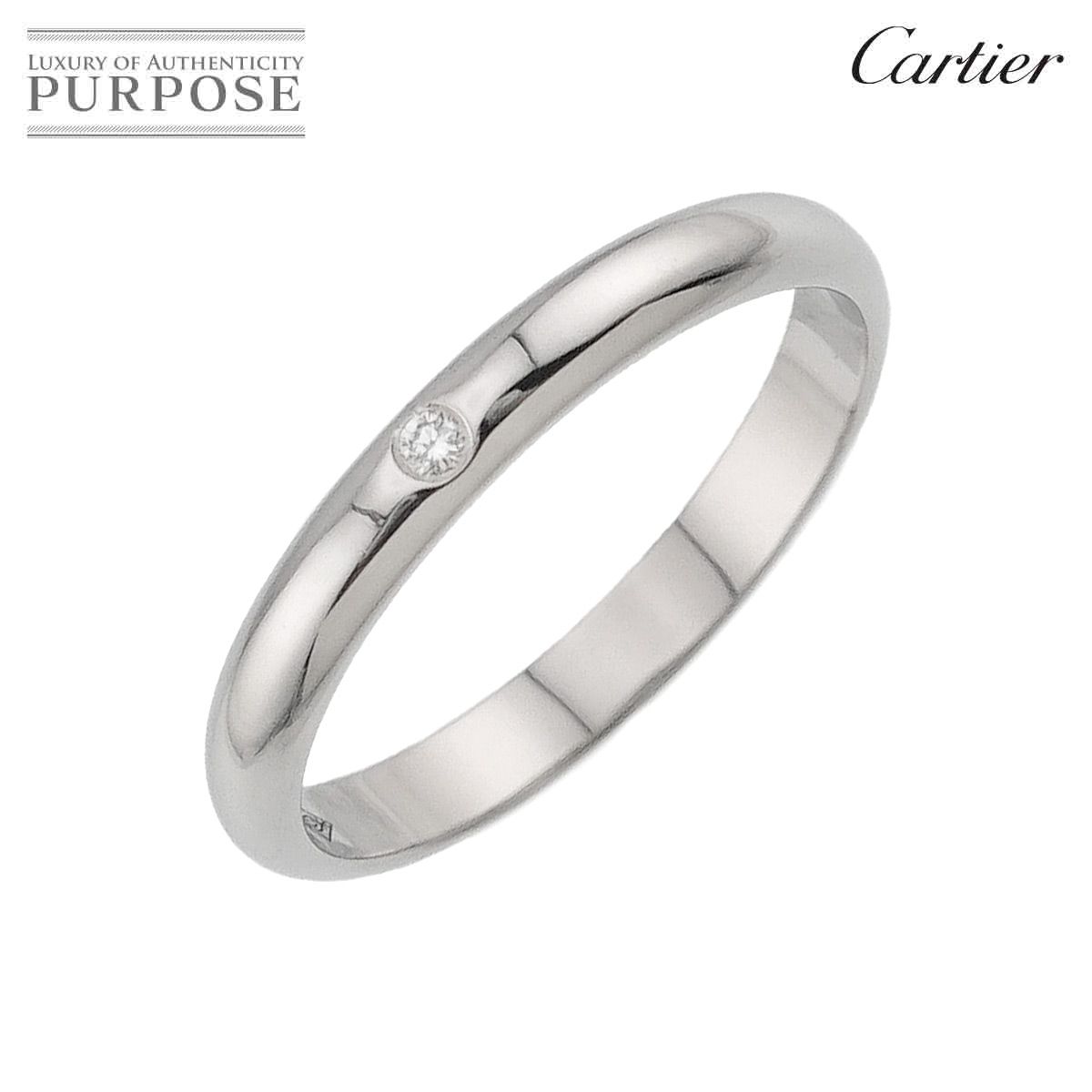 カルティエ Cartier 1895 クラシック #51 リング ダイヤ 1P Pt