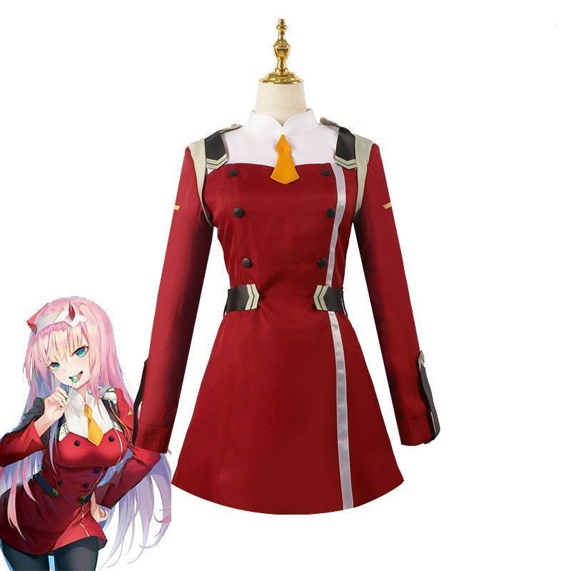 Amazon | Miccostumes 女性 ゼロツー コスプレ 衣装 レッド