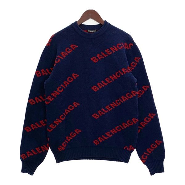BALENCIAGA レッド ニット 長袖xs