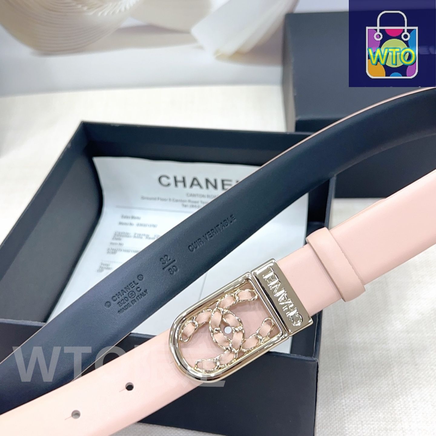 CHANEL レザー 多重巻きベルト CHANEL - シャネル 時計用 レザー ベルト ブラック 16mm