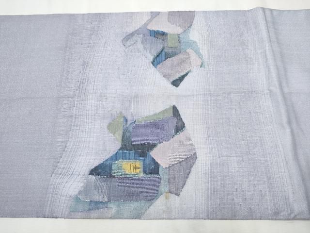 平和屋着物●太鼓柄袋帯　紬地　すくい織　抽象文　正絹　逸品　CAAR7882hy 平和屋着物○太鼓柄袋帯 紬地 すくい織 抽象文 正絹 逸品 CAAR7882hy