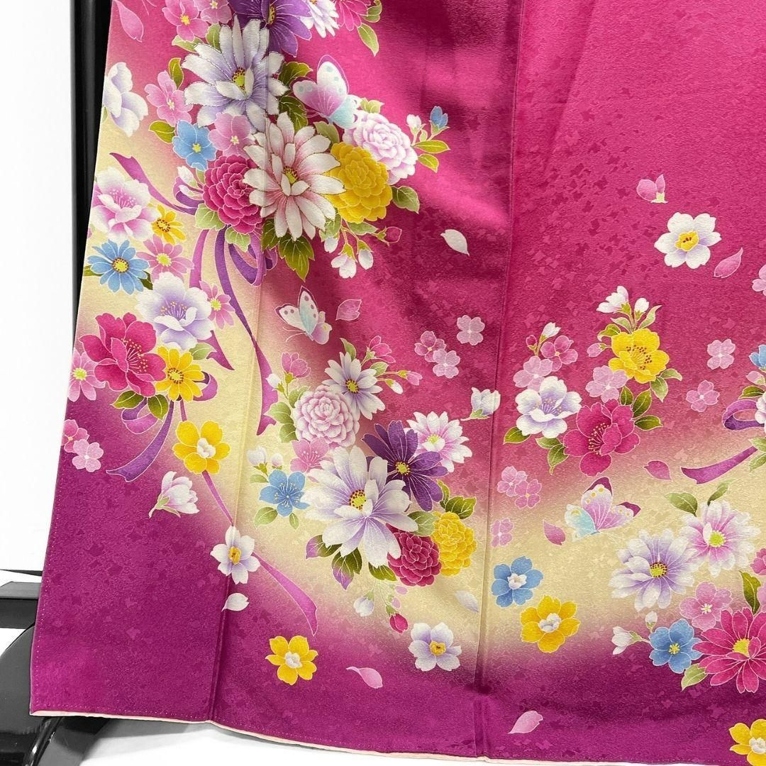 振袖6点セット 振袖 袋帯 花吹雪 グラデーション 着物 094a p - メルカリ 