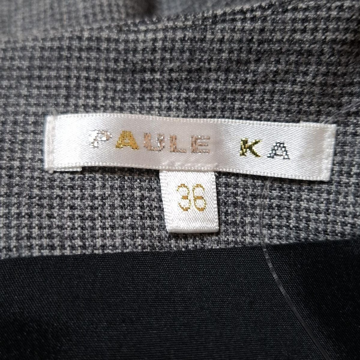 PAULEKA(ポールカ) ワンピース サイズ36 S レディース - グレー 長袖  