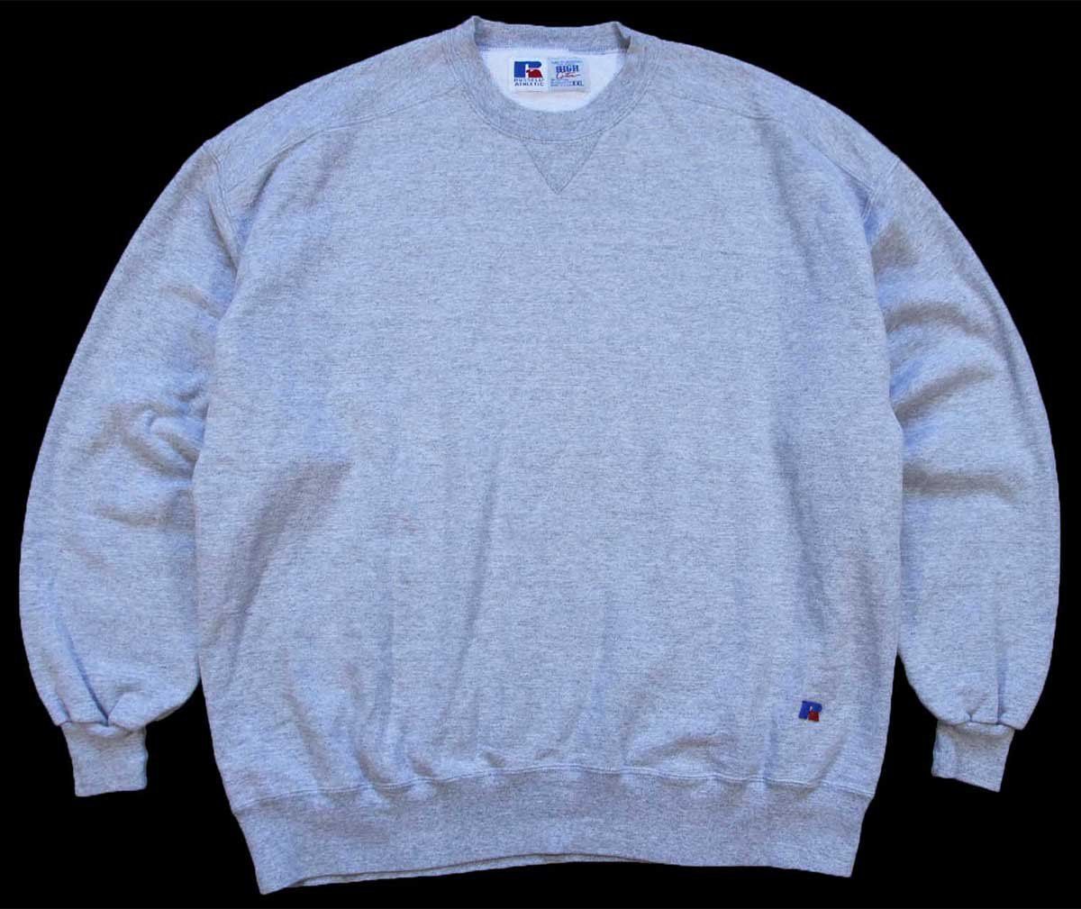 90s RUSSELL 前V 黒 HIGH COTTON USA製 L 90's Russell Athletic PRO