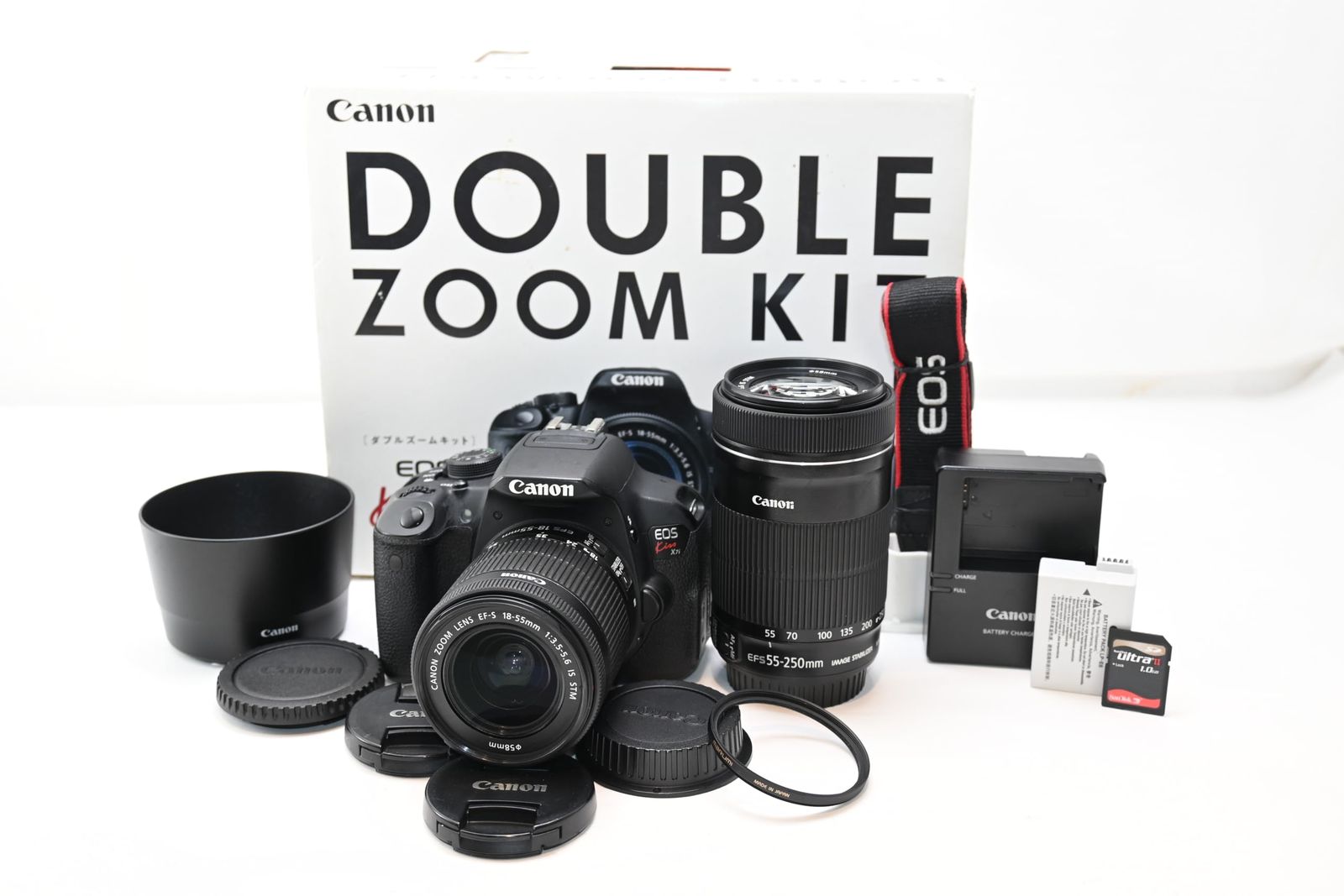 Canon EOS Kiss X7i ダブルレンズセット 美品　箱付き 超美品 【Canon EOS Kiss X7i ダブルレンズセット】 安心保証