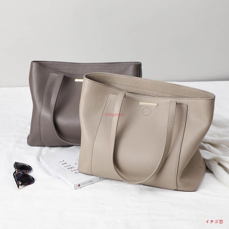 本革 バッグ レディース トートバッグ 2way トートバッグ レディース トート 肩掛け 手提げ 鞄 無地 上品 母親 通勤 OL 通学 大容量 通勤バ