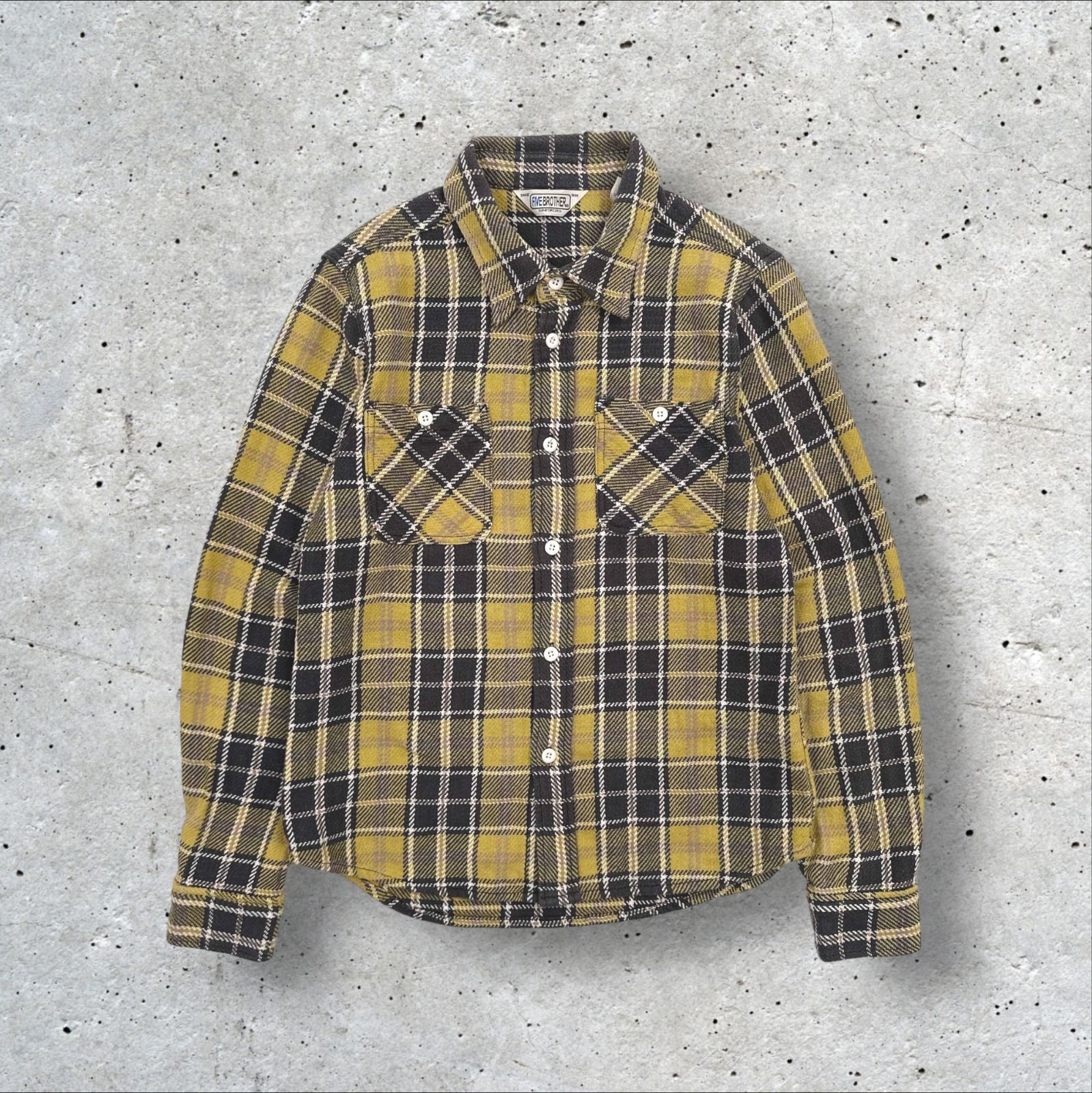 70s 80s 古着　five brother ネルシャツ　ユニオンメイド 70s 70年代 80s 80年代 アメリカ製 ファイブブラザーズ 長袖