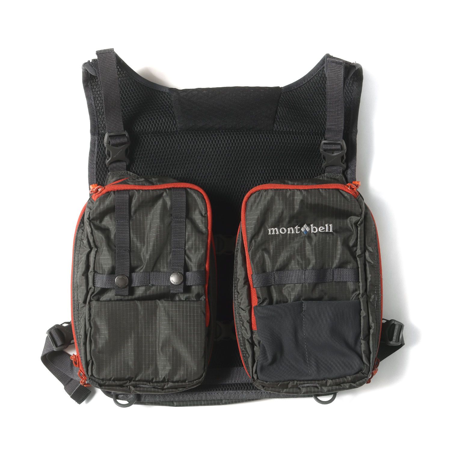 Mont-Bell モンベル ベスト サイズ:ONE SIZE / チェスト タックルパック / フィッシング ベスト / ダークグレー / トップス【メンズ】【中古】【美品】【K4523】 美品】Mont-Bell モンベル ベスト サイズ:ONE SIZE / チェスト