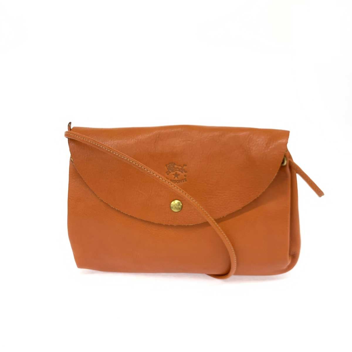 美品 IL BISONTE イルビゾンテ ショルダーバッグ ブラウン レザー 