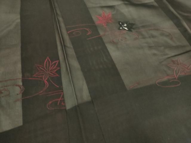 平和屋着物▽羽織 スリーシーズン 春夏秋 塵除け 総刺繍 紗 竜田川文