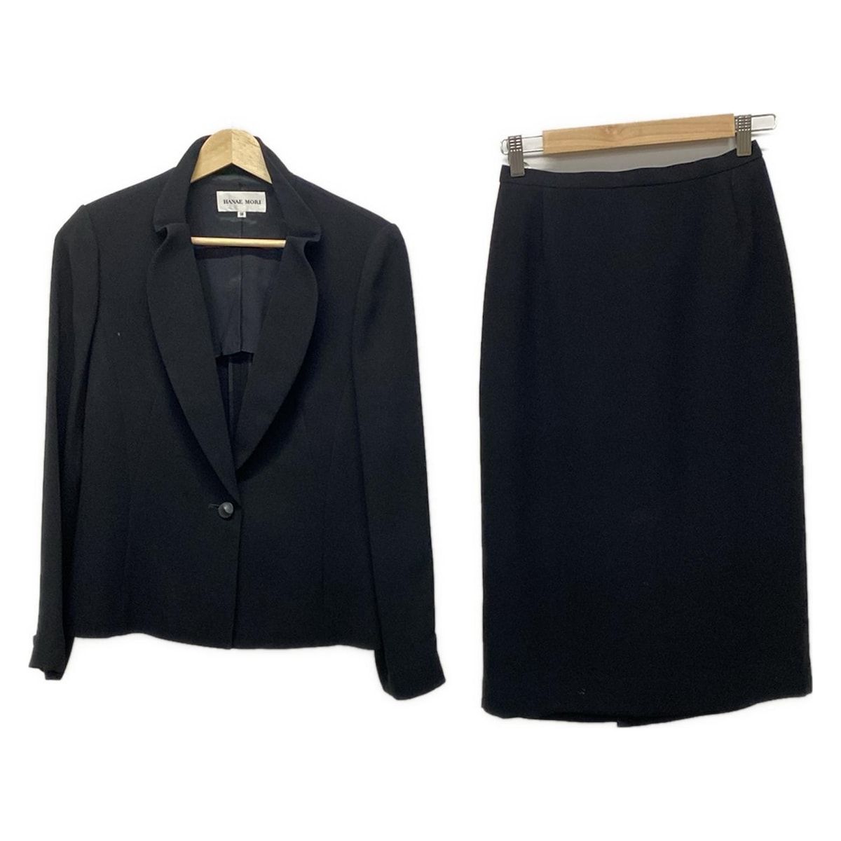 HANAE MORI ハナエモリ スカートスーツ レディース - 黒 フリル