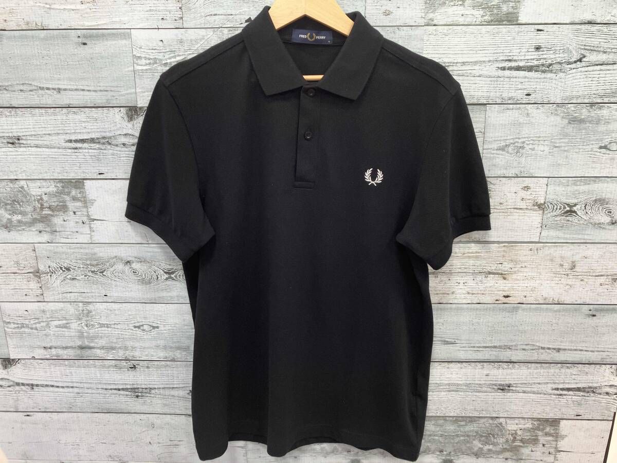 FRED PERRY フレッドペリー M6000 半袖ポロシャツ Mサイズ ブラック