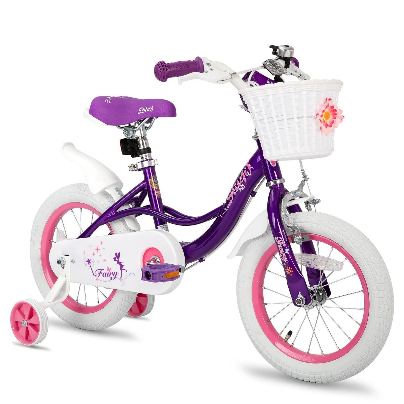 子供用自転車 Fairy（フェアリー） 12、14、16、18インチ 前カゴ ベル 補助輪付き キッズバイク | Shop at Mercari  from Japan! | Buyee