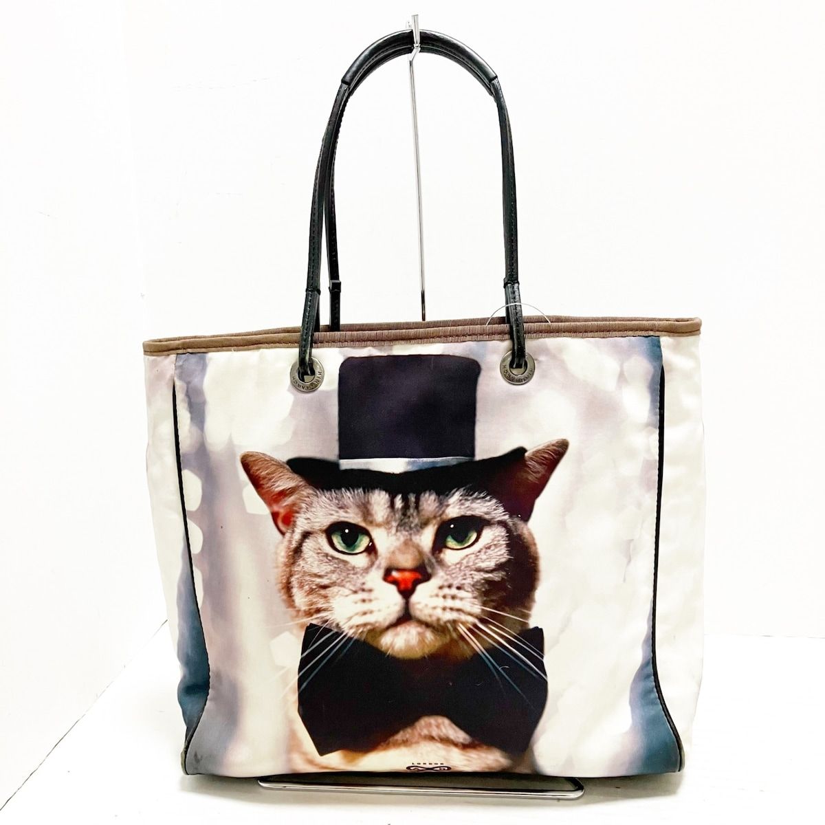 ANYA HINDMARCH アニヤハインドマーチ ナイロン レザー 転写