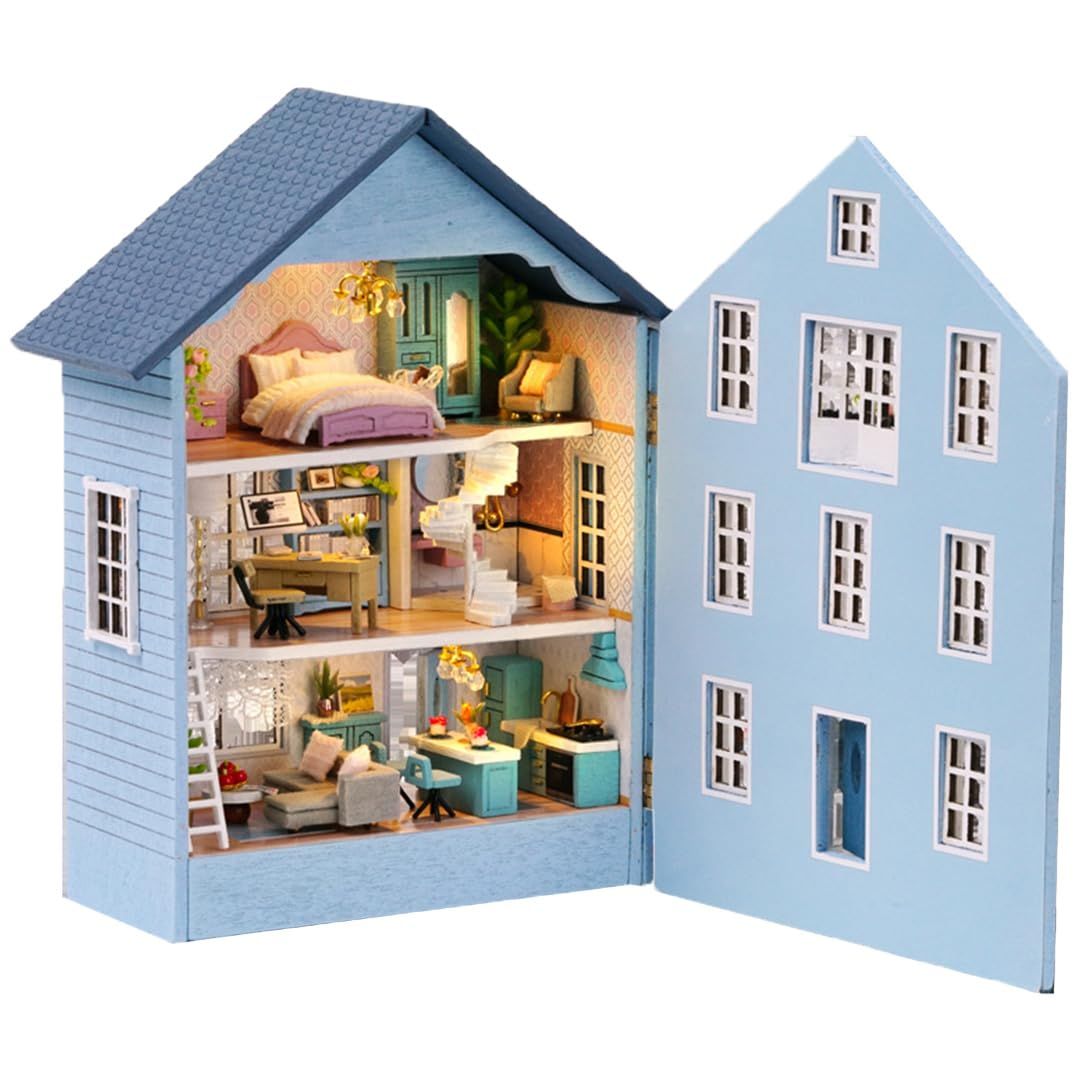 ドールハウス完成品 Miniature Dollhouse Kit】Literry Utopia - YouTube