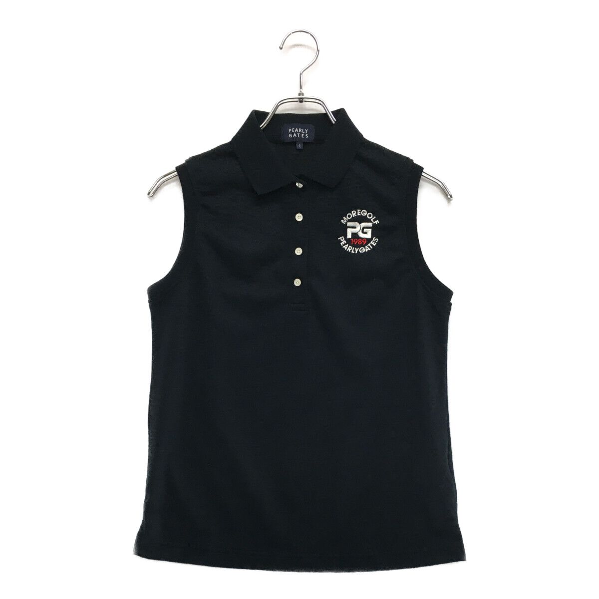 中古 レディース パーリーゲイツ PEARLY GATES ノースリーブ 1(M) 紺