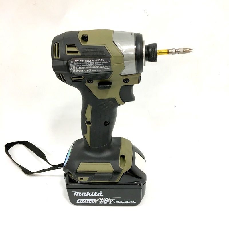 美品 makita マキタ 充電式インパクトドライバ TD173DRGXO オリーブ 