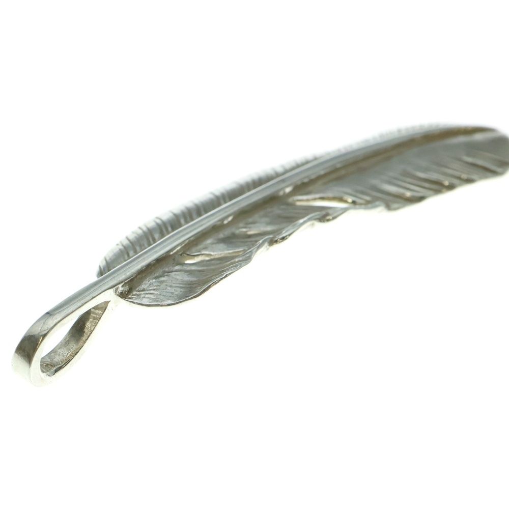  goro s ゴローズ SVプレーン特大フェザー 右向き ペンダントトップ シルバー その他 アクセサリー