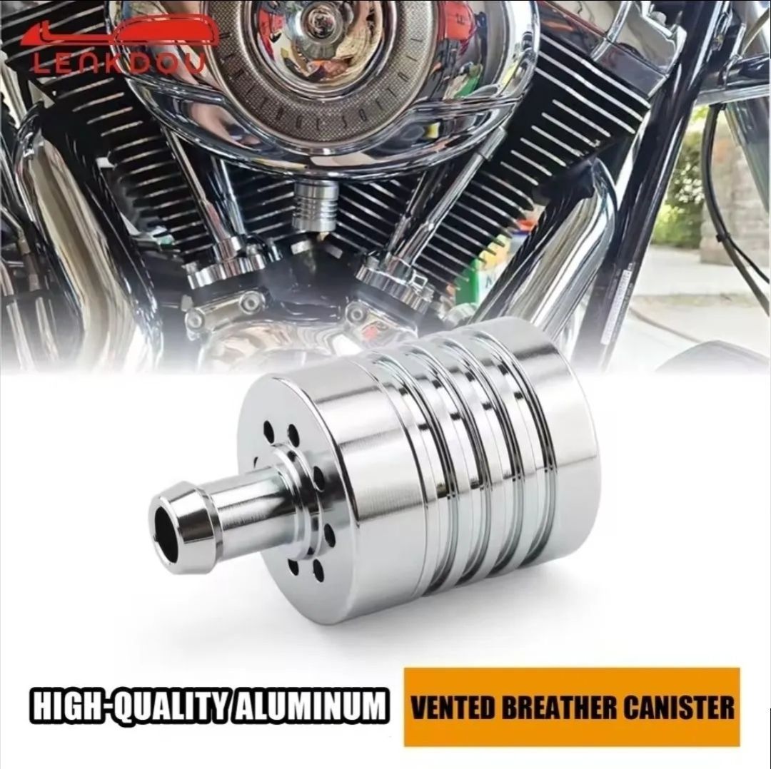 ビレットブローバイオイルキャッチタンク クローム | V-Twin ハーレー