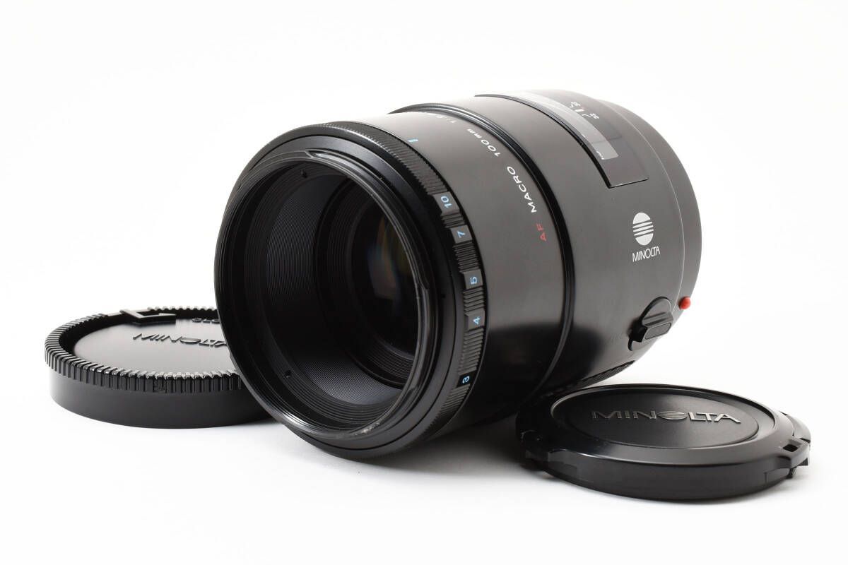 Minolta ◎MINOLTA ミノルタ AF Macro 100mm F2.8(32) （フード 