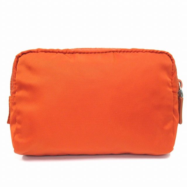美品 プラダ PRADA ナイロン ポーチ 小物入れ トライアングル