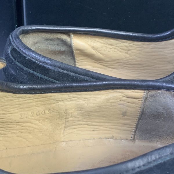  ハードリッジ サイズ8 26 5 cm フランス製 スリッポン ローファー スエードレザー 黒 is 4 9 ローファー ブーツ 革靴