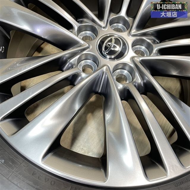 良品 40アルファード 純正 7-18+40 5H120 ヨコハマ アドバンV03