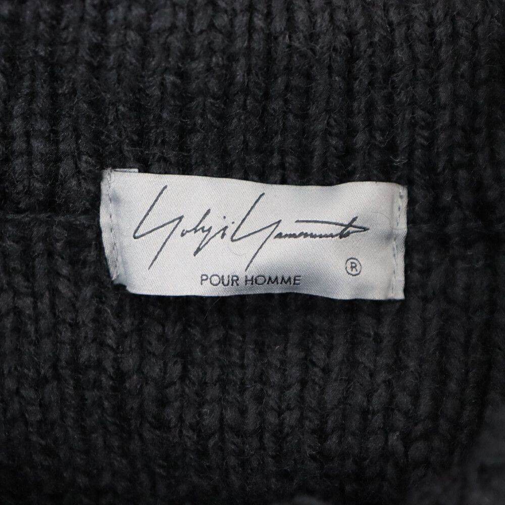 Yohji Yamamoto - Yohji Yamamoto POUR HOMME ヨウジヤマモト プールオム 21AW チャンキーニットロングカーディガン ブラック HX-K76-184 Yohji Yamamoto POUR HOMME ヨウジヤマモト プールオム 21AW