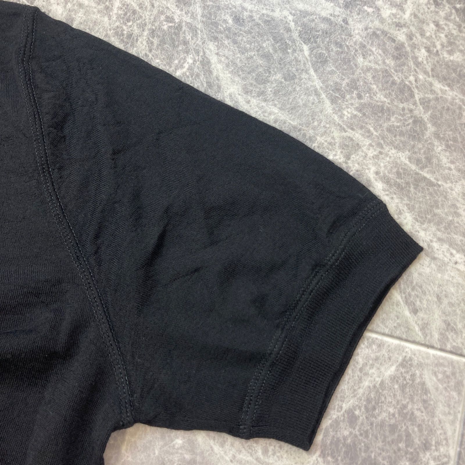 PRADA プラダ セーター 21年製 ハイゲージ ニット ロゴ シグネチャー 
