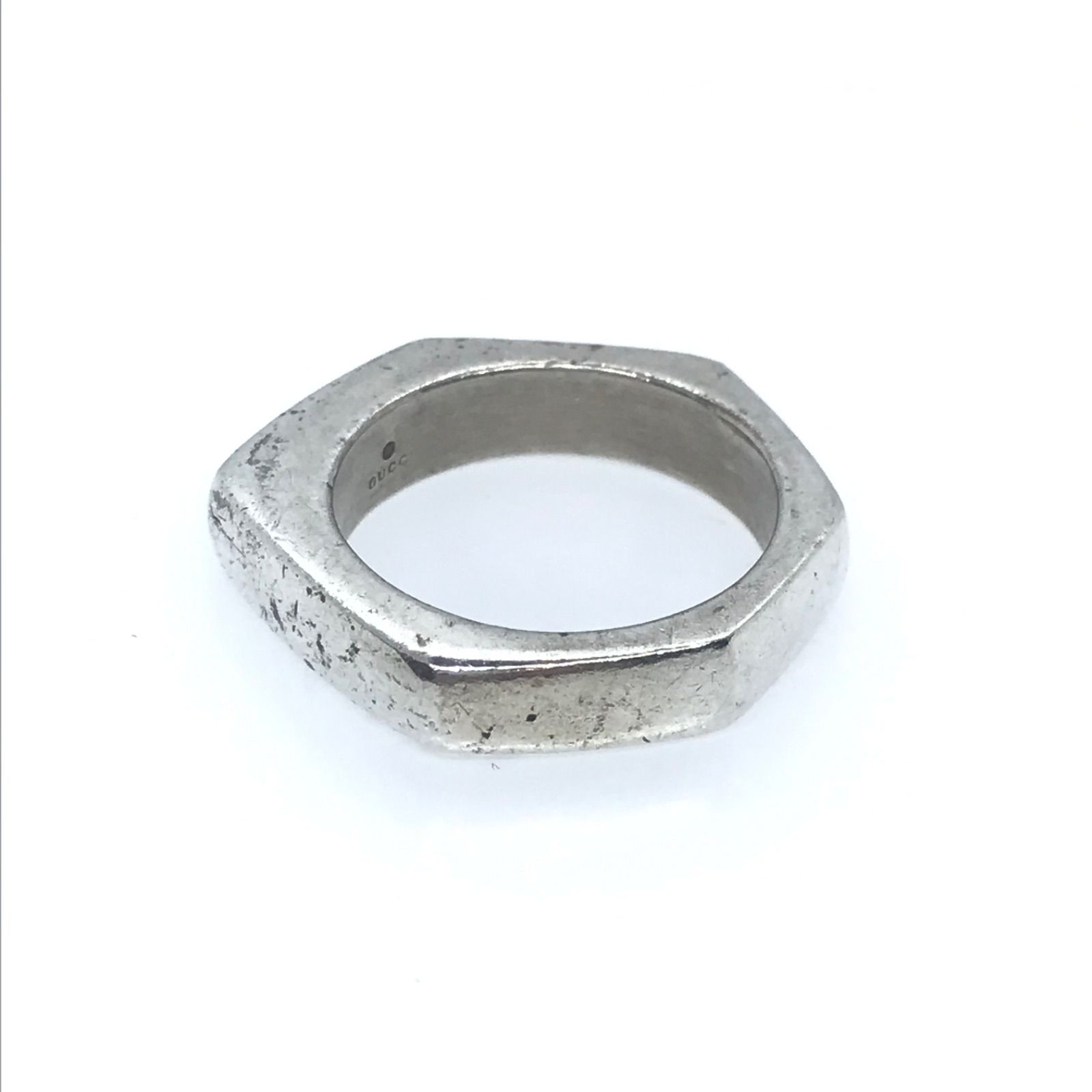 GUCCI ヘキサゴン シルバーリング 16号