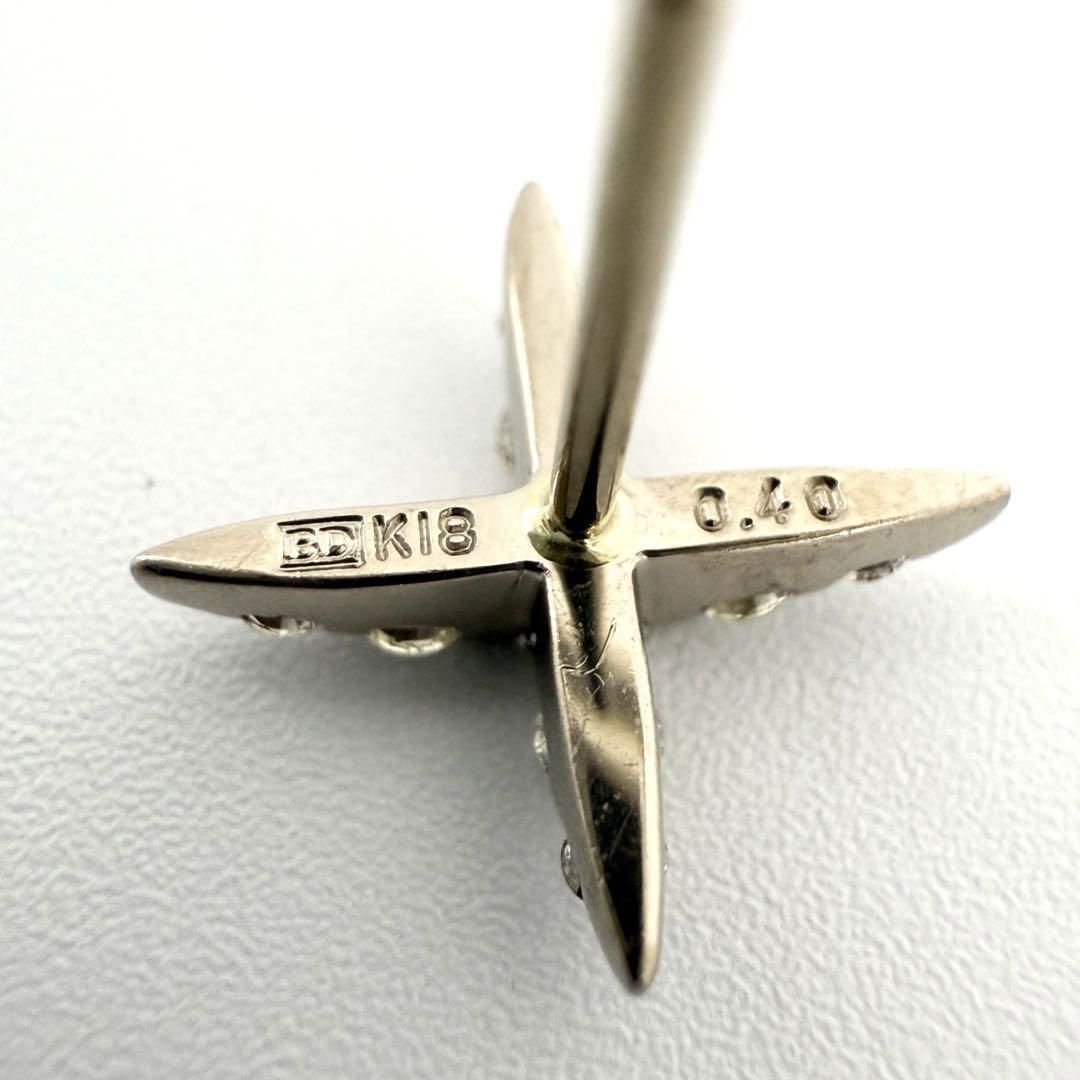 【定価27万】カシケイ　ネイキッド　ピアス　K18　ゴールド　ダイヤ　0.4ct 定価27万】カシケイ ネイキッド ピアス K18 ゴールド ダイヤ 0.4ct