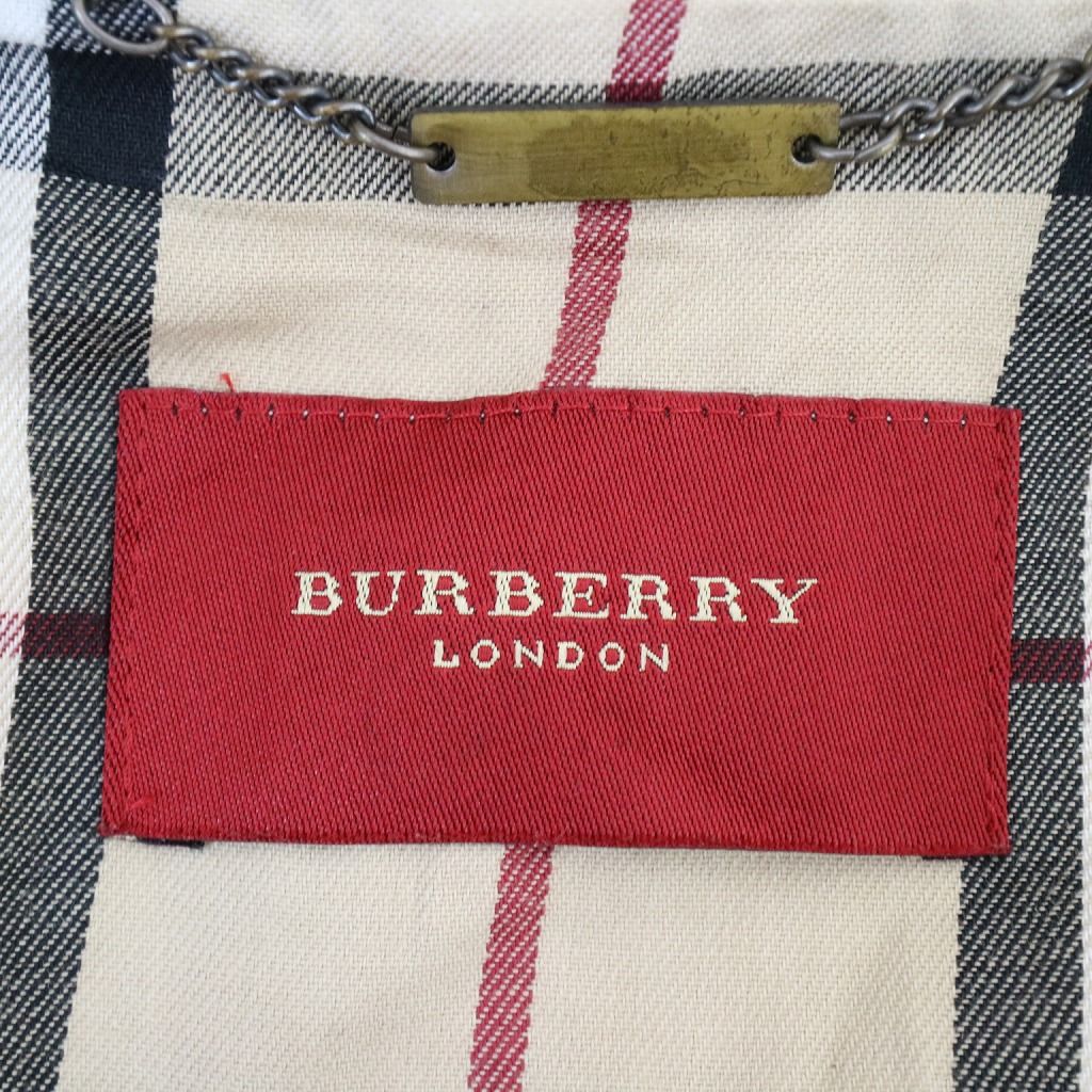 BURBERRY バーバリー トレンチコート 防寒 無地 裏地チェック柄