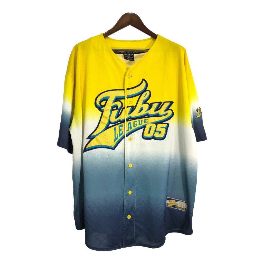 00年代 FUBU フブ ベースボールシャツ 大きいサイズ マルチカラー