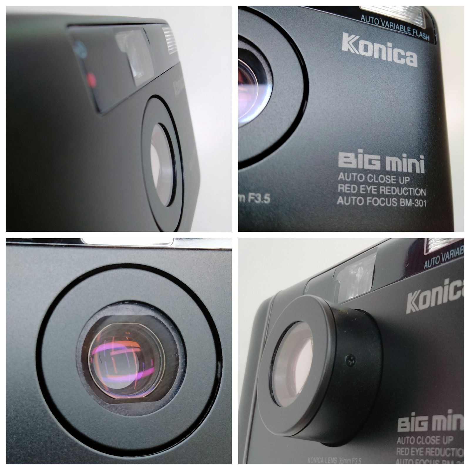 お宝美品 電池交換 正常稼働】KONICA コニカ BiG mini BM-301 ブラック 