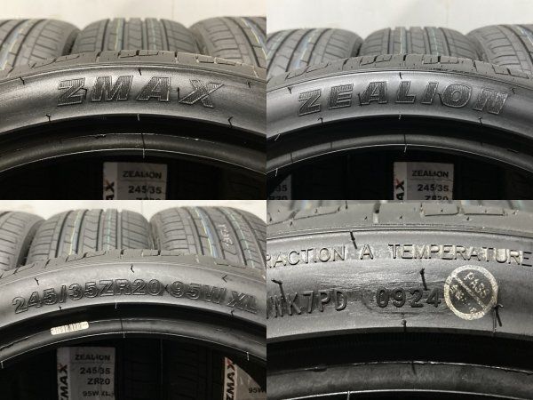 新品】札幌発 引取可 2024年製 ZMAX ZEALION 245/35ZR20 95W 20インチ