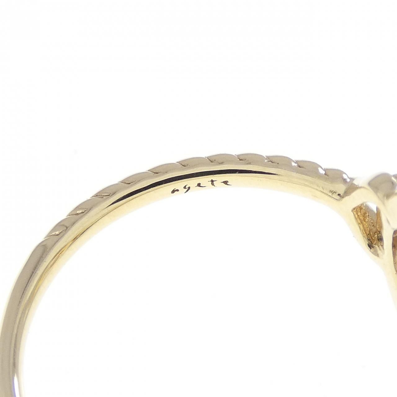 agete クンツァイト k14 リング 11号 agete - agete アガット シルバー