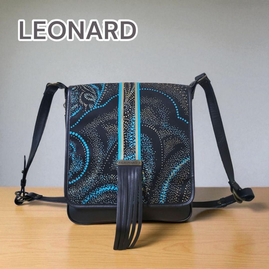 LEONARD レオナール ショルダーバッグ ブラック