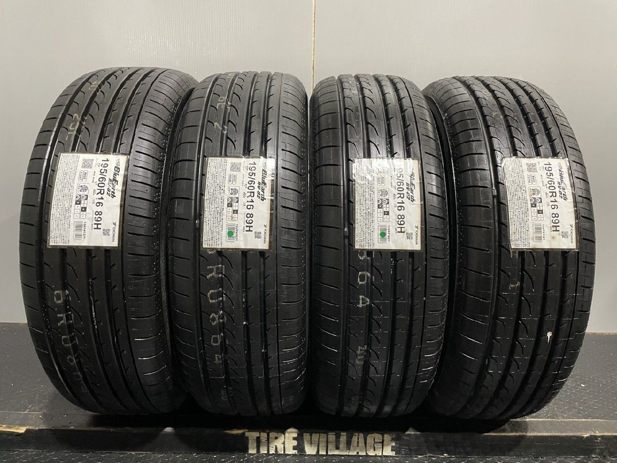 新品 YOKOHAMA BluEarth RV-02 195/60R16 16インチ 夏タイヤ 4本 21年  
