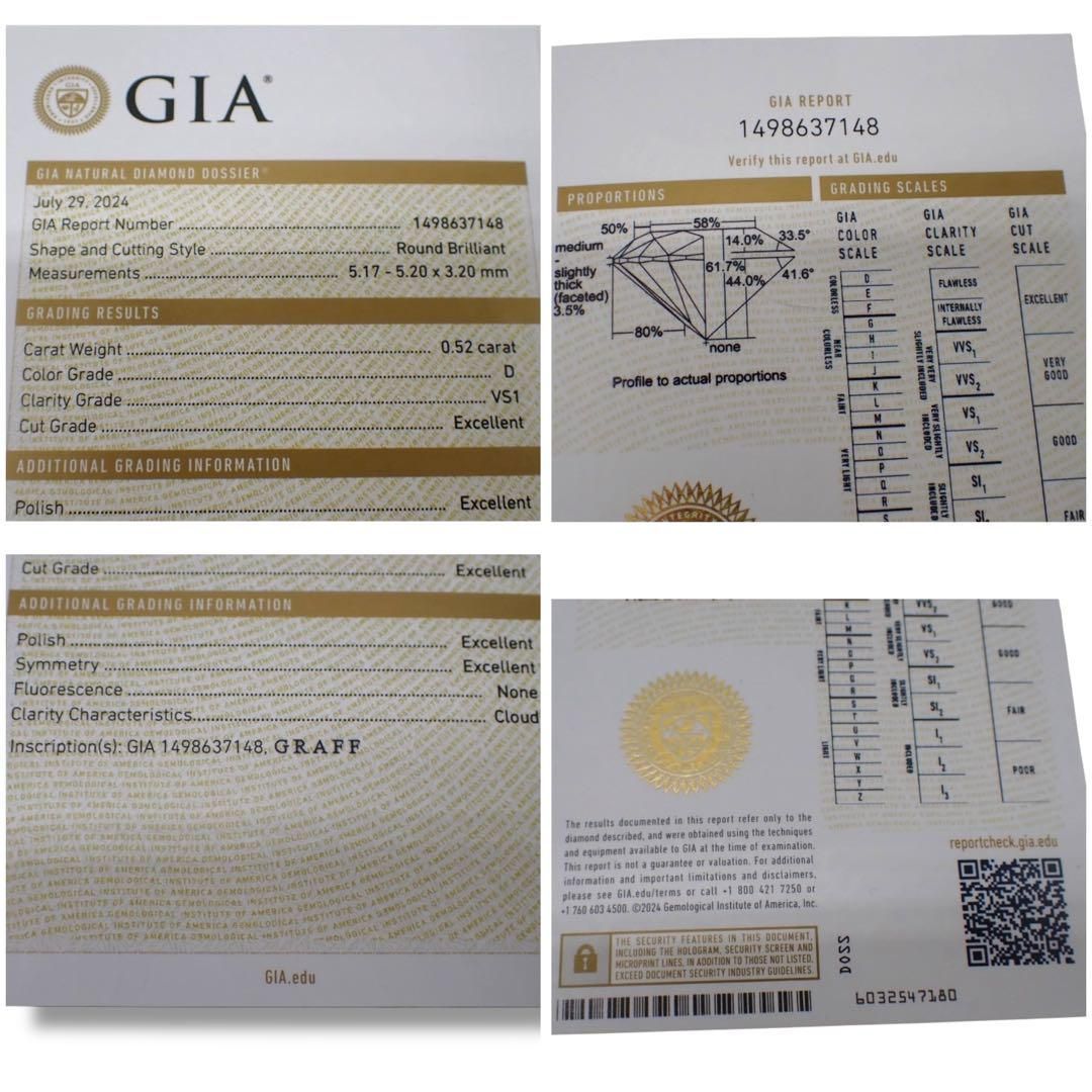 グラフ レガシー 0.52ct 3EX ダイヤ D リング Pt950 3773 - メルカリ