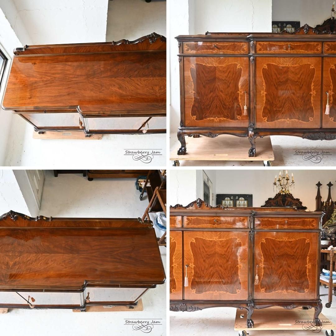 【引取限定】 L3610-10-2 フランスアンティーク サイドボード テレビ台 引取り限定】 L3610-10-2 フランスアンティーク サイドボード