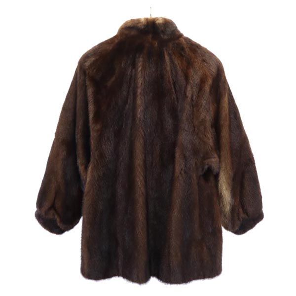 美品 帝国ホテル SIBERIA FUR STORE ミンクファーコート F 茶