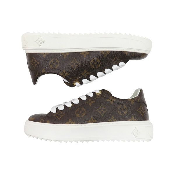 美品✨️ ルイヴィトン タイムアウト モノグラム レディース23.5cm相当 LOUIS VUITTON - 未使用 ルイヴィトン LOUIS VUITTON スニーカー