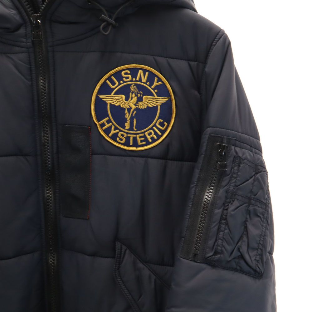 ヒステリックグラマー 日本製 0243AB04 中綿ジャケット S チャコール