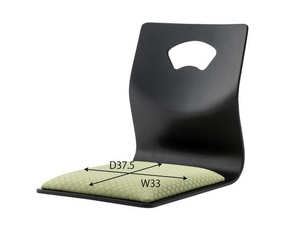 東谷 ハンドル付きチェア グリーン W 36×D 52×H 43×SH 5 BC-113 FYE お座敷 法事 チェア ハンドル付き 和室 一人掛 メーカー直送