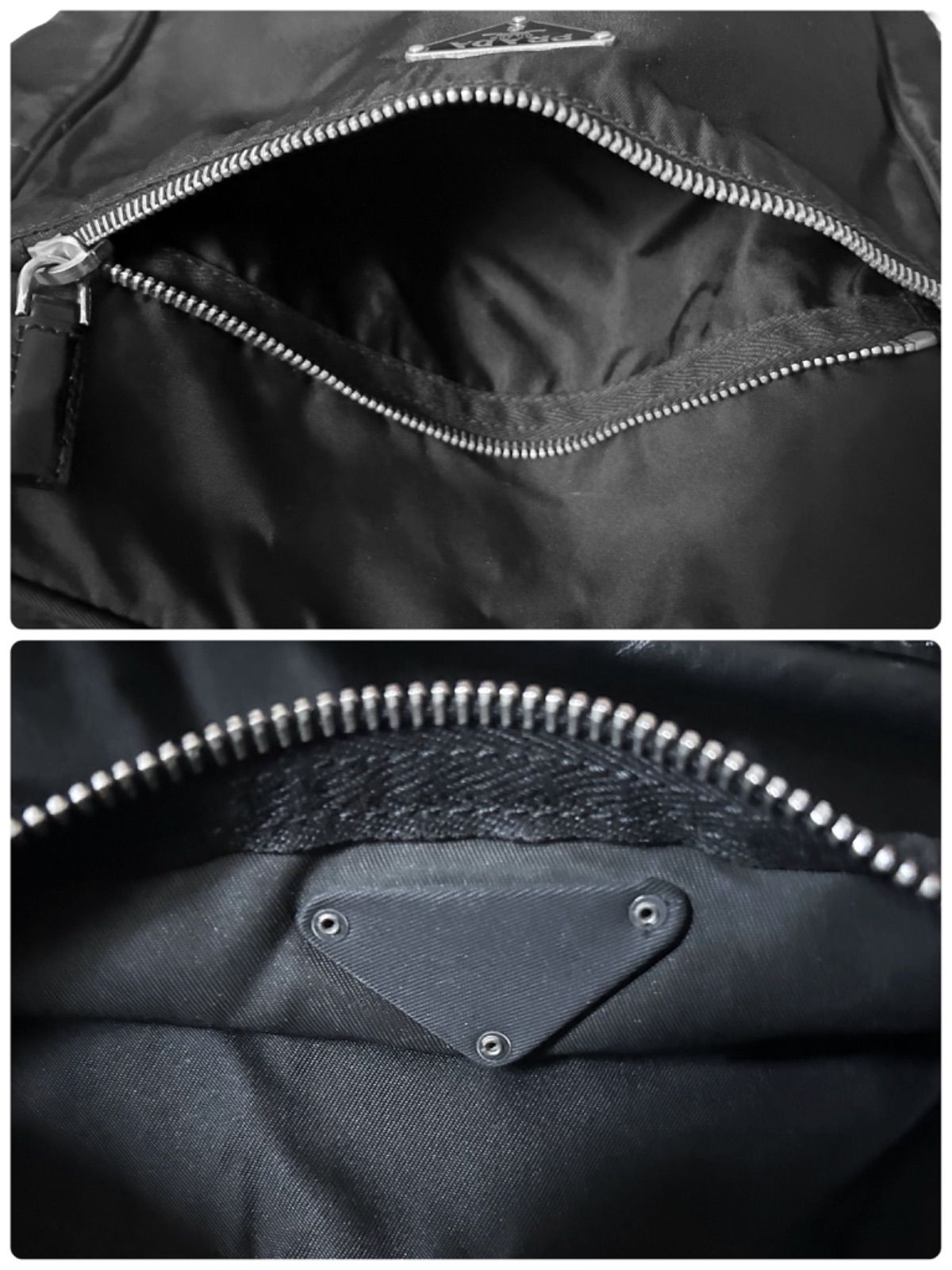 美品◇PRADA 美品◇ PRADA プラダ ユニセックス ナイロンxレザー 